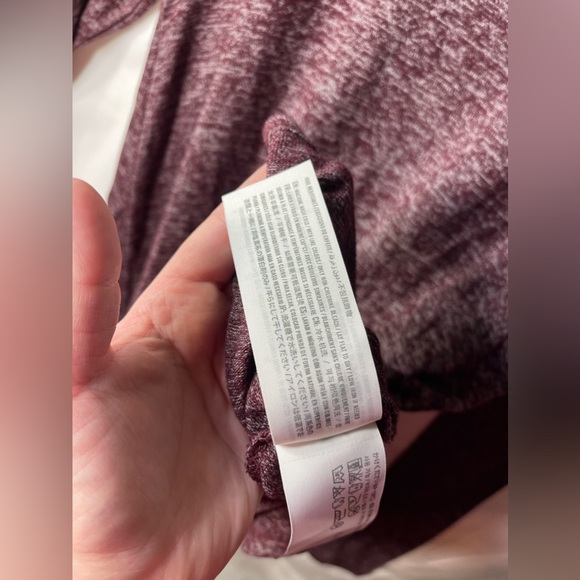 Hollister Co. Women’s Soft and Comfy Long Sleeve Shirt Marled Red/Purple S - Picture 3 of 5